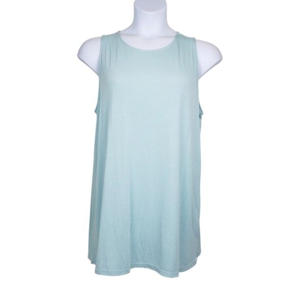 Torrid Womens Sleeveless Light Blue Green Stretchy Tank Top Size 2X NWOT - Picture 1 of 4